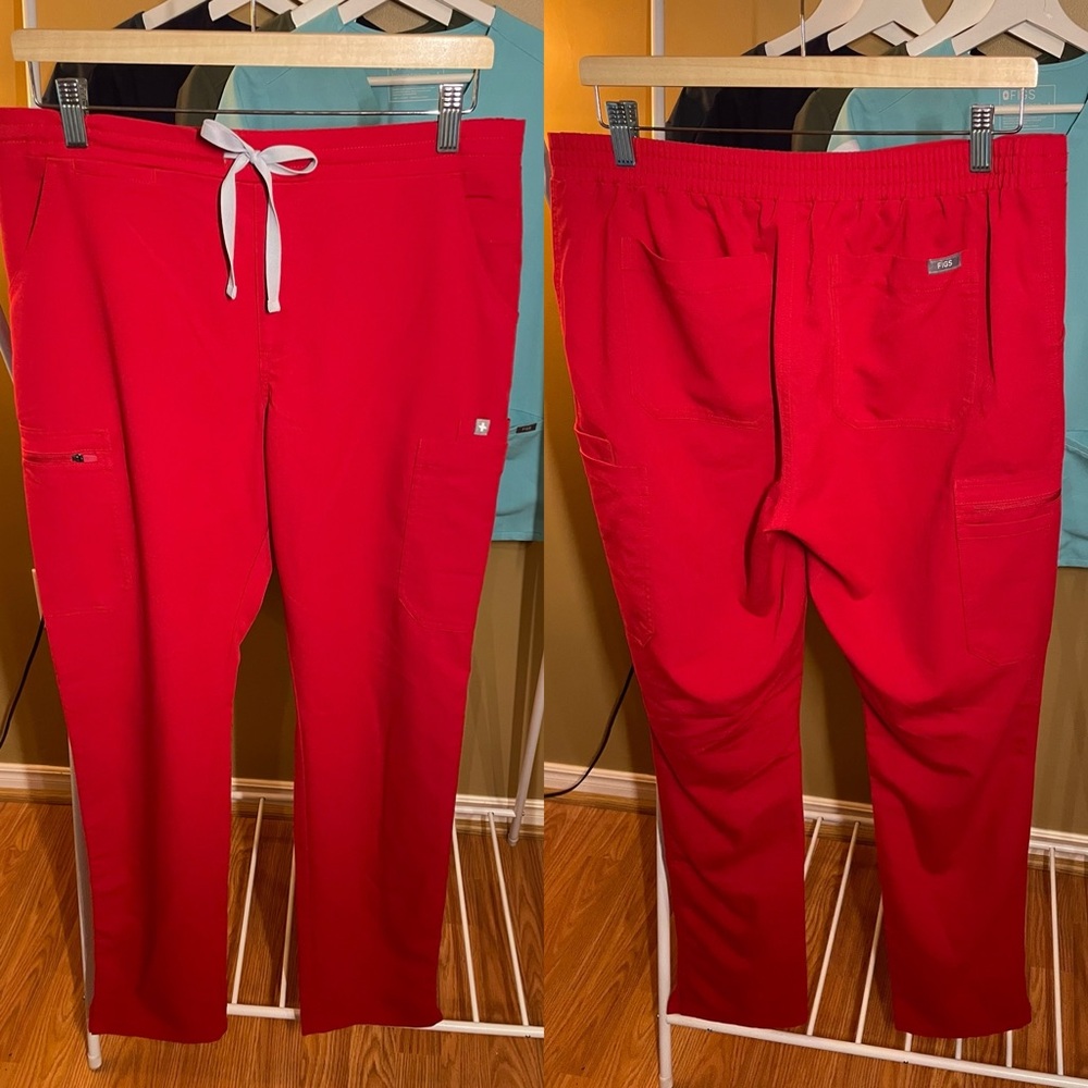 Figs Women’s Red Scrub Pants (Tall)